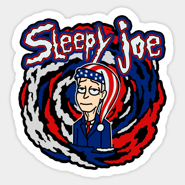 Sleepy Joe Spoof Sticker by Daribo